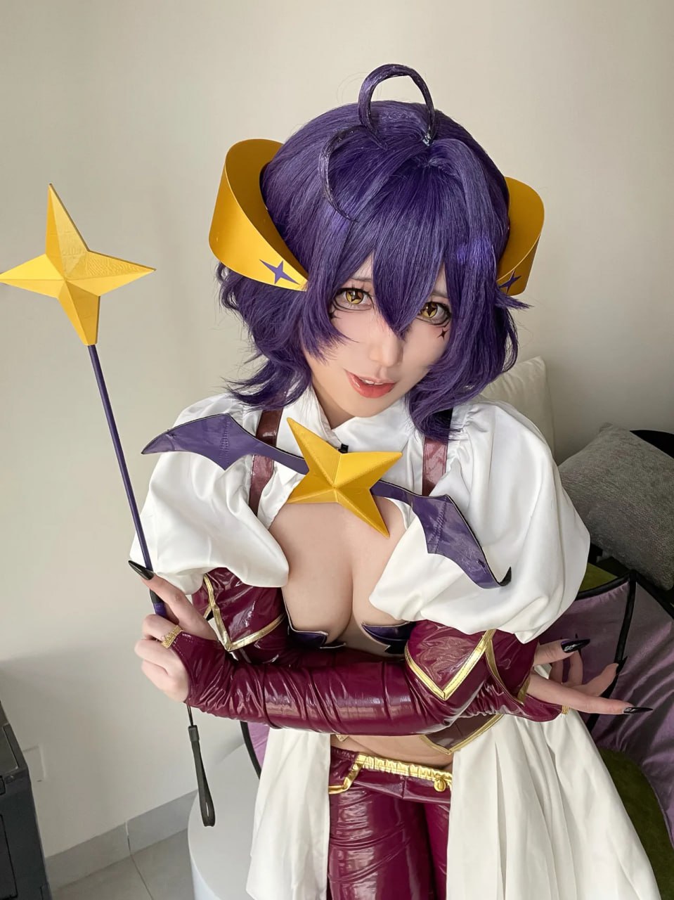 Seductive Anime Cosplay Babe Seductive Anime Cosplay Babe Teases Her Voluptuous Tits and Invites You Closer