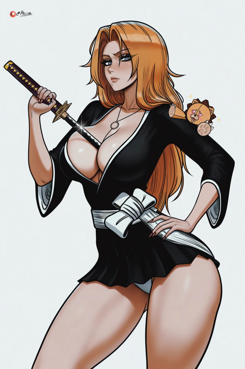 Sexy Anime Girl with Massive Tits Sexy anime girl with blonde hair and massive tits looks straight into your soul
