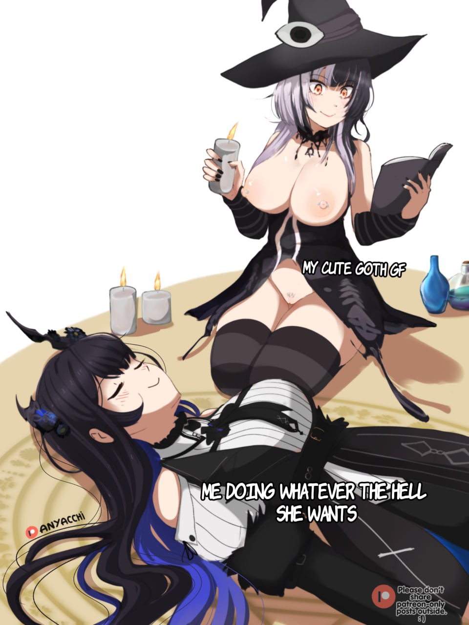 Witch Hentai Girl with Exposed Tits and Pussy Witch Hentai Girl's Spellbinding Pleasure: Exposed Tits and Pussy